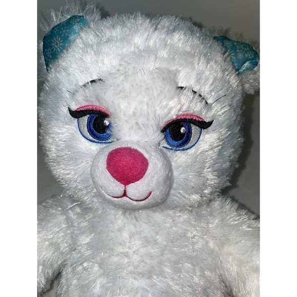BUILD A BEAR DISNEY’S FROZEN ELSA White Sparkle Soft 16” Plush Princess Bear Toy - Picture 11 of 12
